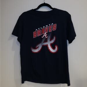 Atlanta Braves Navy Blue T-Shirt